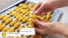 Универсальное Тесто рецепт рассыпчатые Рогалики с ореховой н...
