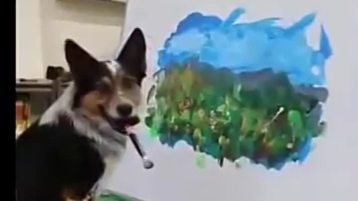 собака рисует лучше чем я