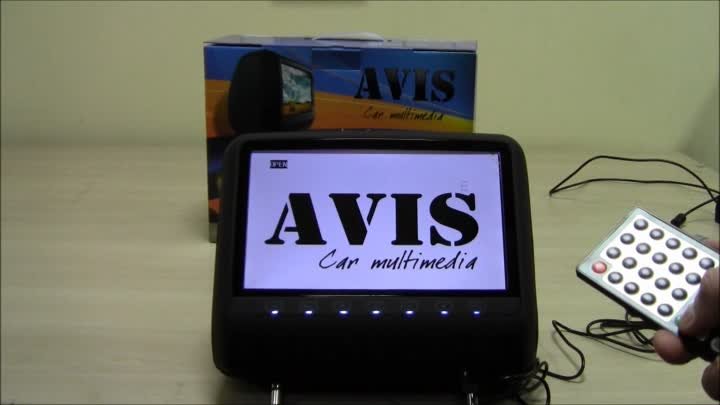 Распаковка подголовника со встроенным DVD плеером AVIS AVS0943T