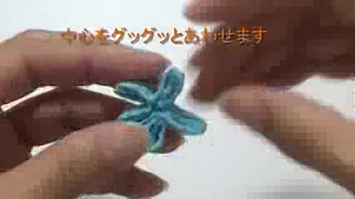 和小物TV手芸 縫わずに簡単 つまみ細工 手作り雑貨コサージュ#006 How to make flowes 姫花コサージュ (1)