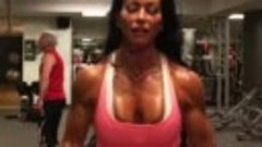 Adriana Kuhl. female bodybuilder. IFBB muscle (gym workout f...