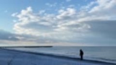 Снег на пляже в Новофедоровке ❄️