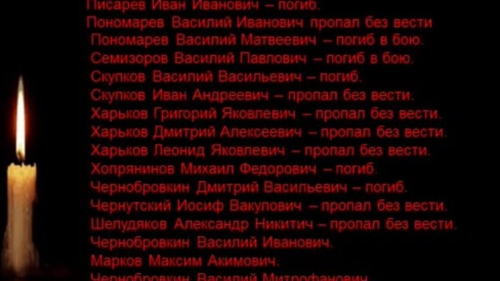 "Память, которой не будет конца"