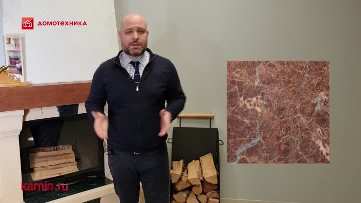 Видео. Угловая облицовка MARBELLA SR с деревянной балкой (Supra-Russia)