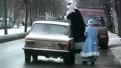 Приколы нашего городка. Пьяный Дед Мороз.flv