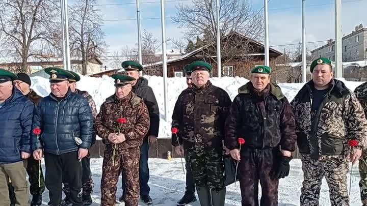 Субботник, митинг посвящён событию на Доманском 1969 года и 6 роте