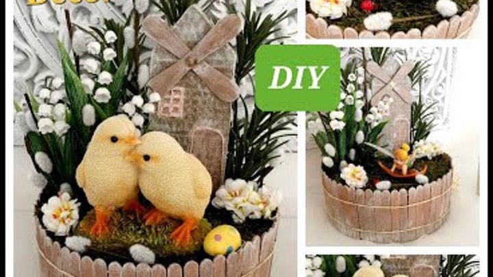 DIY Easter crafts / Spring composition/Easter decoration ideas #east ...