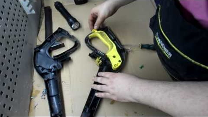 Как разобрать ручку керхера Как разобрать ручку керхера