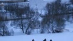 Очень красивая фото зарисовка  Троицы Сергиево Лавры в зимни...
