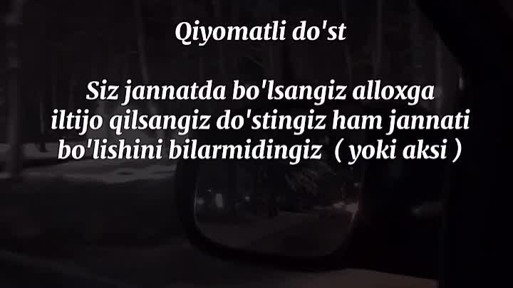 Qiyomatli do'stlarni ko'paytiring birodar ...🤚