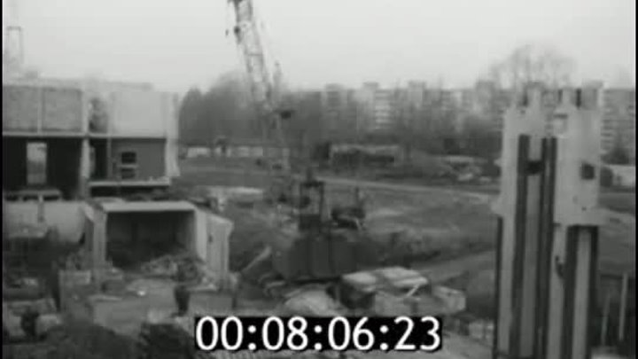 1986г. Калинин. строится новое здание железнодорожного вокзала
