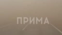 Пылевая буря на трассе Абакан-Красноярск