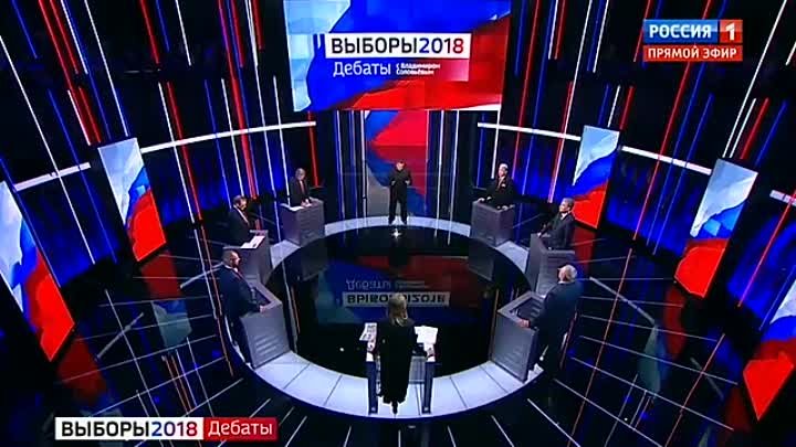 Видео дебатов, на которых Жириновский обрушился на Собчак с нецензур ...