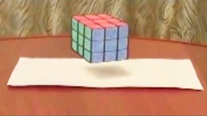 Как нарисовать летающий 3D куб в домашних условиях своими руками