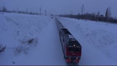 Тепловоз ТЭП70БС-241 с поездом №112Й Круглое Поле - Москва