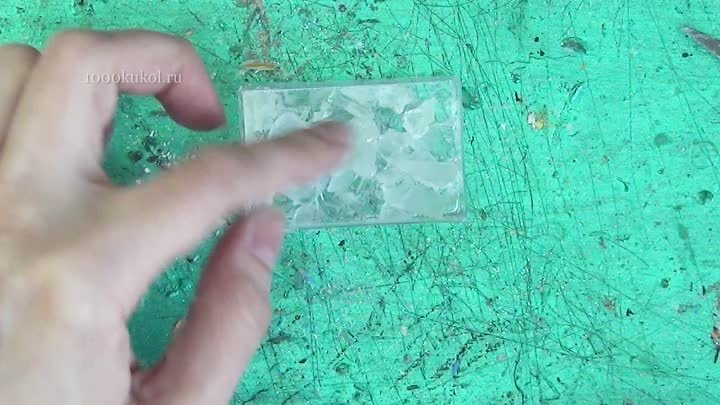Лед из жидкого стекла
