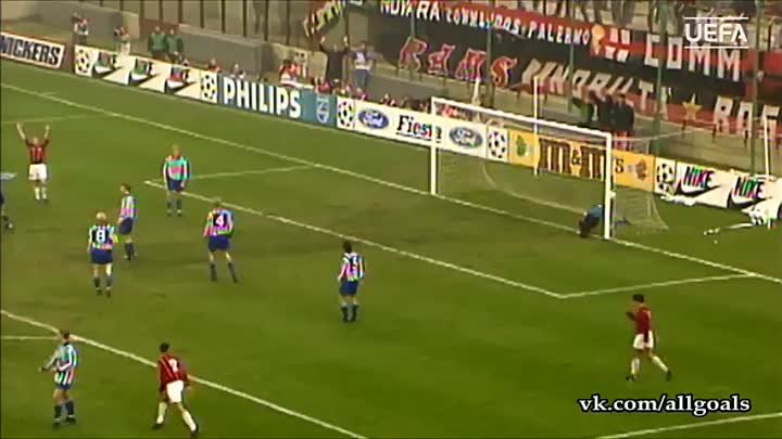 60 лучших голов УЕФА / Милан - Гётеборг / гол Ван Бастен / 25.11.1992