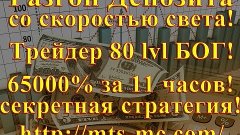 Разгон депозита  Эксклюзивная торговая стратегия Рыночных ци...