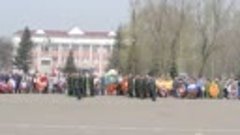 Прохождение войск Топчихинского военного гарнизона