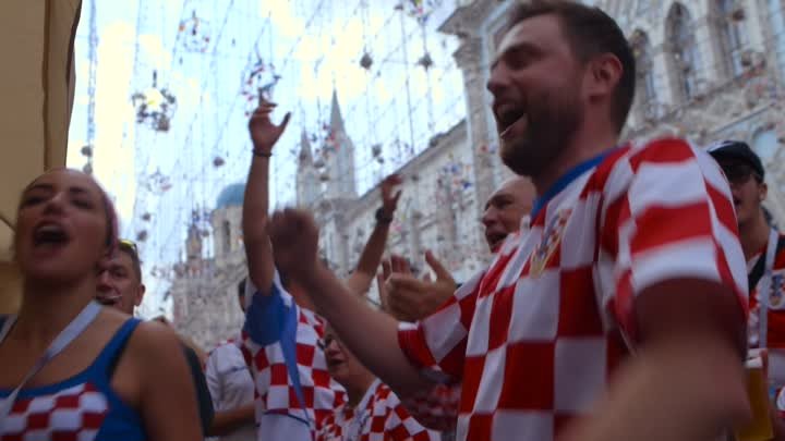 Мощная поддержка хорватских болельщиков