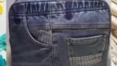 Новая сумка из старых джинсовых брюк
