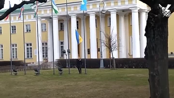 Снятие флага Украины, Санкт-Петербург, 15.04.2023