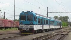 ČD 843.006(vzadu) - Odjezd vlaku R 1187 - Žatec, 24.5.2014
