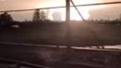 Момент удара по складам боеприпасов в Павлограде
