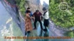 Glass crack bridge _ Fear of Heights Challenge Vine _ Prank ...