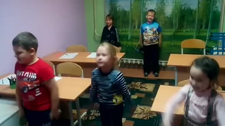 Разминка у 6-леток