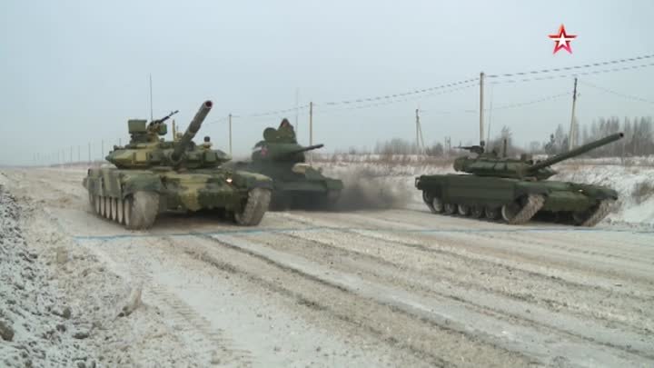 Первый в мире танковый пробег с участием танков разных эпох