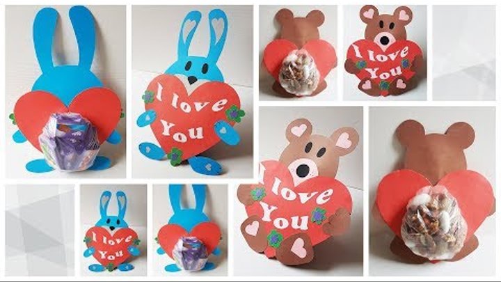 Valentine's Day Sweet Gift Idea Craft Tutorial | Идея Вкусного П ...
