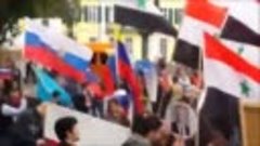 Митинг в Германии в поддержку России и Путина