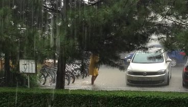 Дождь в пгт Николаевка 04.07.15