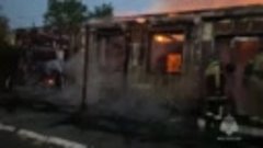 Пожар уничтожил кафе в городе Усолье-Сибирское