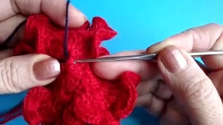 Как вязать мак Урок 23 Вязание крючком Crochet poppy flower