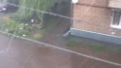 Гроза град ветер дождь г Бузулук  20 июля 
