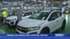 2M - Eco news - Ventes en baisse des voitures neuves     05....