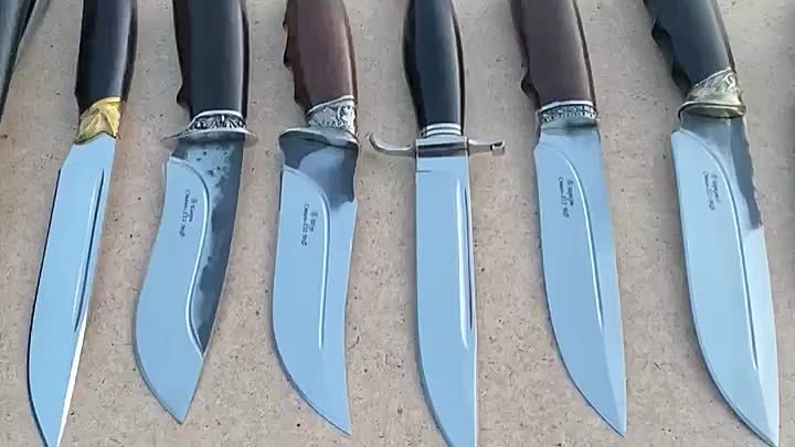 Ножи к сезону охоты из стали - х12мф (кованной)