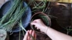 Древняя техника плетения травяных корзин и циновок: витой бе...