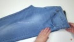 Новый способ укоротить джинсы, который раньше никто не показ...