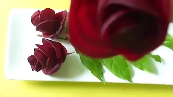 Потрясающие розы всего лишь из вареной свеклы