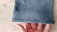 Как укоротить джинсы с сохранением фабричного низа