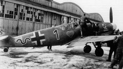 Model airplane Bf-109F-4 scale 1.48 &quot;Zvezda&quot;