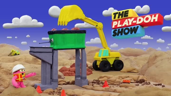 ‘Construction Truck Chaos’ 🦋 Stop Motion Ep. 21 - The Play-Doh Show