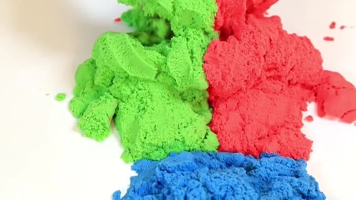 Кинетический песок цветной kinetic sand