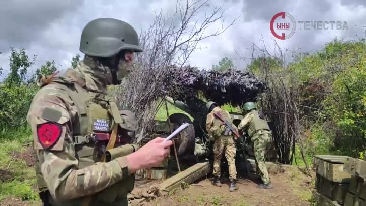 Артиллеристы 88 бригады отправляют агитационные снаряды противнику