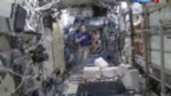 Первый полет Д. Медведева в космос. Прямое включение с МКС