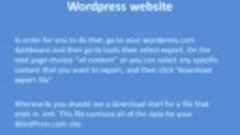 Call 1-800-556-3577 HOW TO MIGRATE WORDPRESS.COM SITE TO WOR...