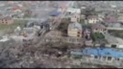Место взрыва на АЗС в Махачкале после тушения